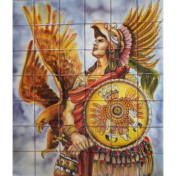 Mexican Talavera Mural Apache 1